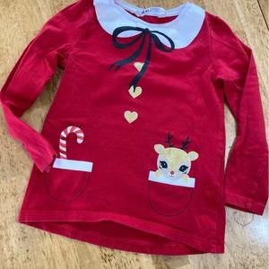 H&M HOLIDAY GLITTERY HOLIDAY SHIRT